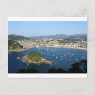 Cartão Postal Visão cênica da Espanha do País Basco de San Sebas