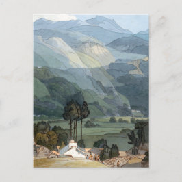 Cartão Postal Visão Cênica de Montanha em Ambleside Vintage Art,