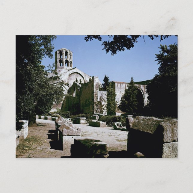 Cartão Postal Visão da Igreja de Santo-Honoratus (Frente)