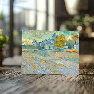 Cartão Postal Visão da Igreja do Santo Paulo   Van Gogh