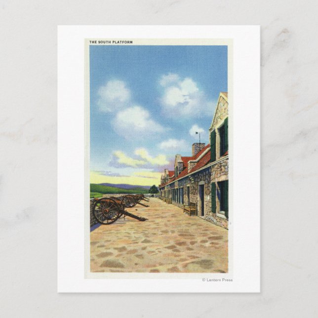 Cartão Postal Visão da Plataforma do Sul (Frente)