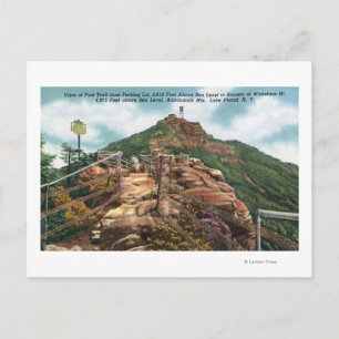 Cartão Postal Visão da Trilha de Pé para Cúpula
