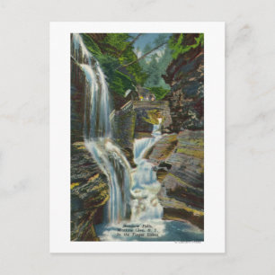 Cartão Postal Visão das paredes do arco-íris e da ponte