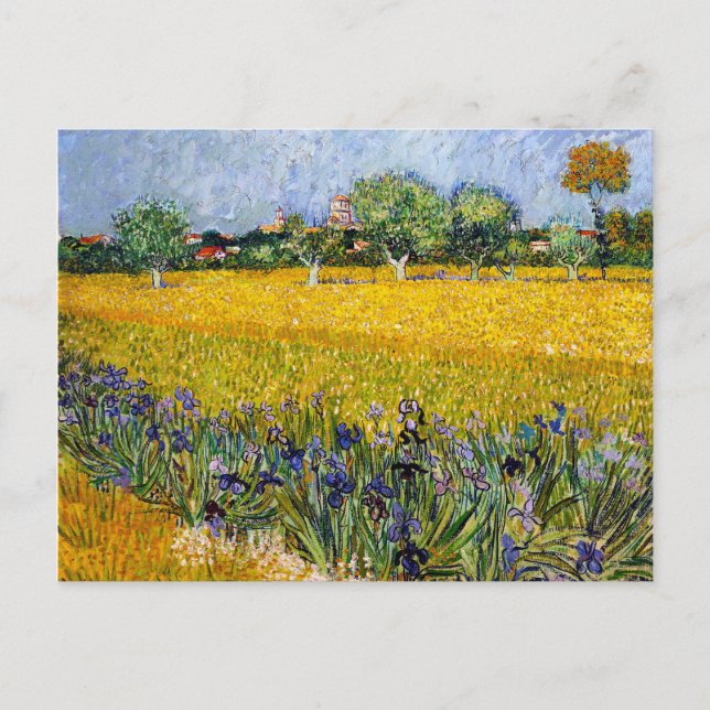 Cartão Postal Visão de Arles com a tinta de Vincent van Gogh em  (Frente)