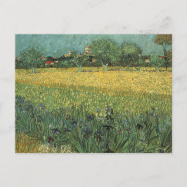 Cartão Postal Visão de Arles com Irrises