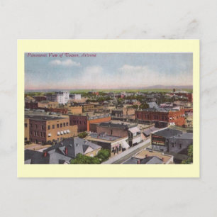 Cartão Postal Visão de Ave, Tucson, Arizona 1912 Vintage