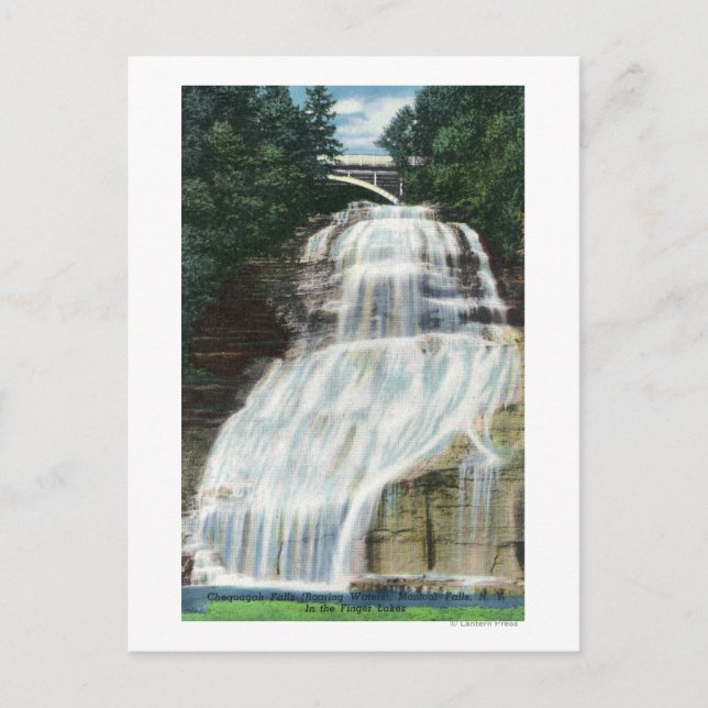 Cartão Postal Visão de Chequagah Falls (Frente)
