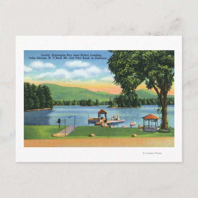 Cartão Postal Visão de compartimento de Algonquin do Buck Mt e d (Frente)