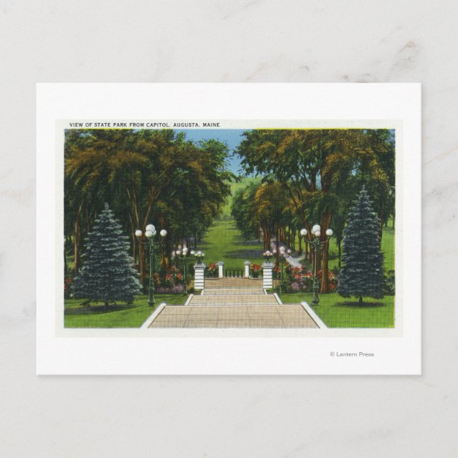 Cartão Postal Visão de Etapas do Capitólio do Parque Estadual (Frente)