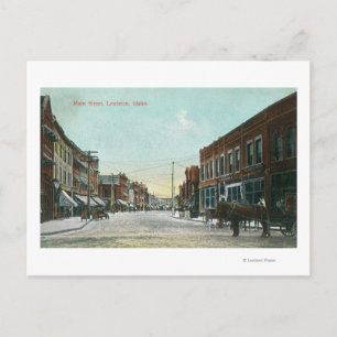 Cartão Postal Visão de Main StreetLewiston, ID
