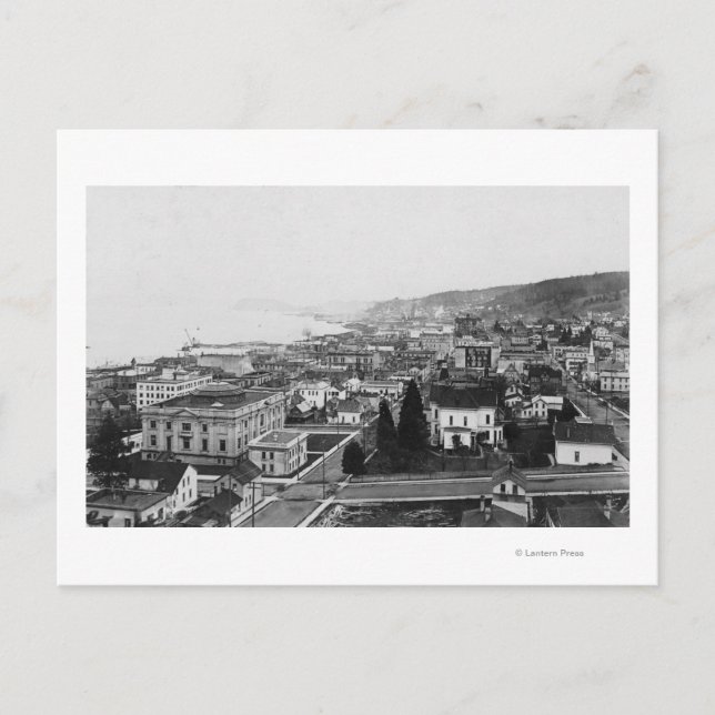 Cartão Postal Visão de Olhos de Ave de Astoria, OU Fotografia (Frente)