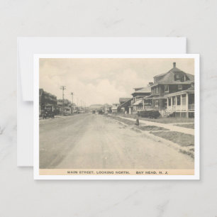 Cartão Postal Visão de Vintage do Bay Head NJ 1910s