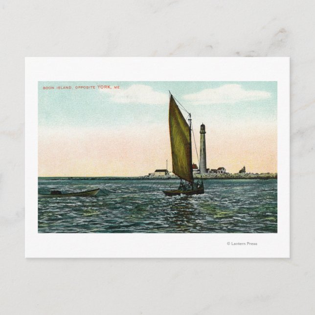 Cartão Postal Visão de York da Ilha (Frente)