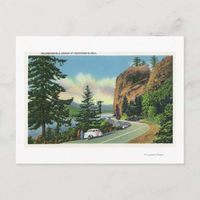 Cartão Postal Visão Dell da Shepperd sobre o deslumbramento inco (Frente)