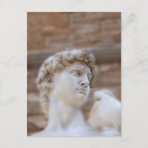 Cartão Postal Visão detalhada da estátua de Michelangelo DAVID