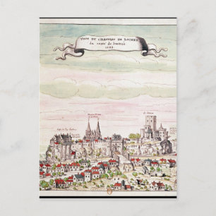 Cartão Postal Visão do Chateau de Loches, 1699