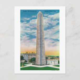 Cartão Postal Visão do Monumento Bunker Hill