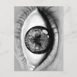 Cartão Postal Visão dupla do olho do crânio