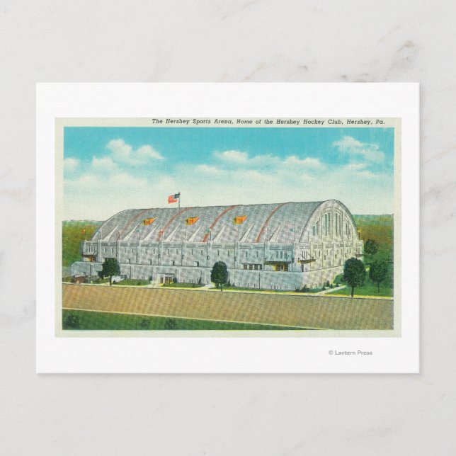 Cartão Postal Visão Exterior da Área Esportiva de Hershey (Frente)