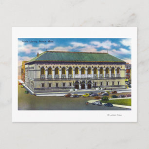 Cartão Postal Visão Exterior da Biblioteca Pública