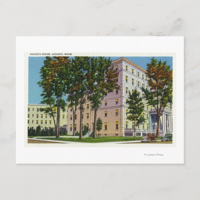 Cartão Postal Visão Exterior da Casa Augusta (Frente)