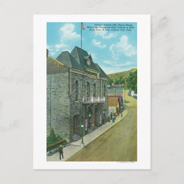 Cartão Postal Visão Exterior da Famosa Ópera (Frente)