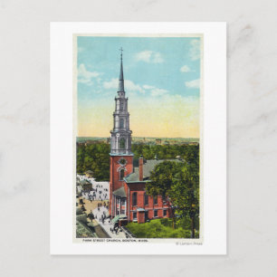 Cartão Postal Visão Exterior da Igreja da Rua Park