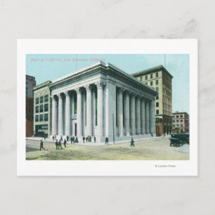 Cartão Postal Visão Exterior do Banco da Califórnia