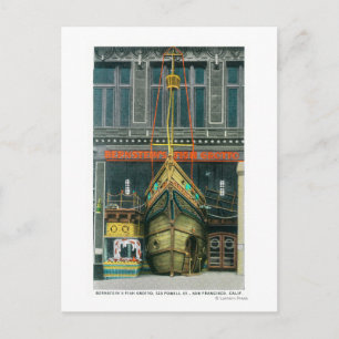 Cartão Postal Visão Exterior do Grotto de Peixes de Bernstein