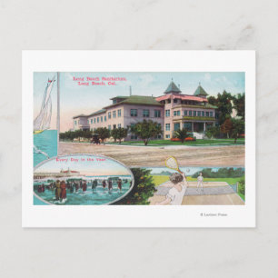 Cartão Postal Visão Exterior do Sanitário de Long Beach