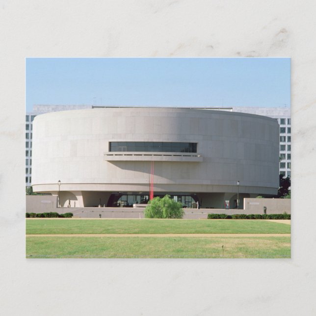 Cartão Postal Visão externa do Museu Hirshhorn, 1974 ) (Frente)