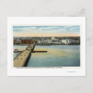 Cartão Postal Visão geral da ponte MIT e Harvard,
