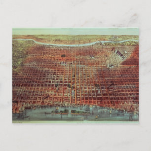 Cartão Postal Visão Geral de Filadélfia, 1875