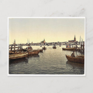 Cartão Postal Visão geral, Rostock, Mecklenburg-Schwern, alemã