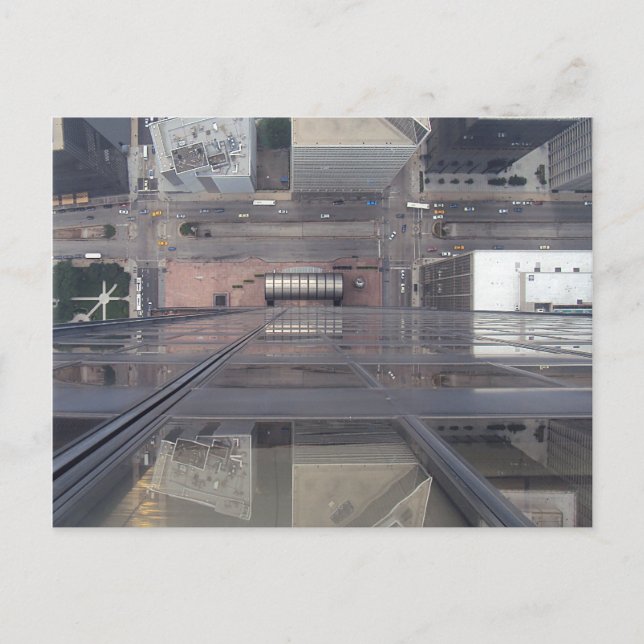 Cartão Postal Visão Incrível Torre Willis Olhando para Baixo (Frente)