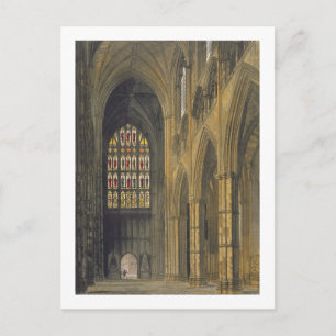 Cartão Postal Visão Interior da Abadia de Westminster Olhando pa