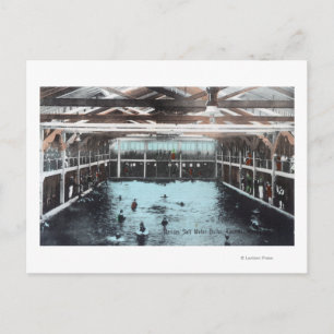 Cartão Postal Visão Interior das Banheiras de Água Salgada de Ne