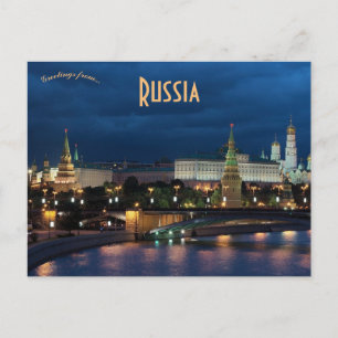 Cartão Postal Visão Noturna da Rússia