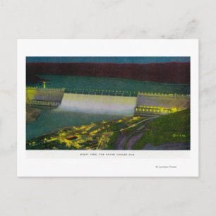 Cartão Postal Visão Noturna, Grande Coulee Dam