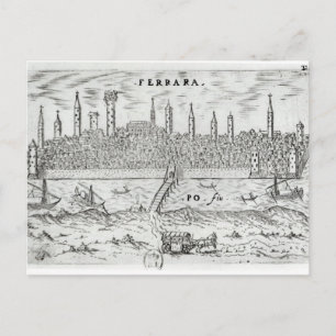 Cartão Postal Visão panorâmica de Ferrara