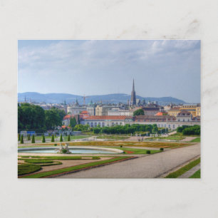 Cartão Postal Visão Panorâmica Sobre Viena Áustria De Belvede