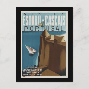 Cartão Postal Visita Estoril-Cascais Portugal