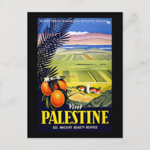 Cartão Postal Visita Palestina Ver Beleza Antiga Recuperada
