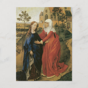 Cartão Postal Visitação de Mary - Rogier Van Der Weyden
