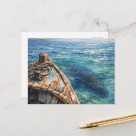 Cartão Postal Visitante Subaquático - Estilo de Pintura Pastel