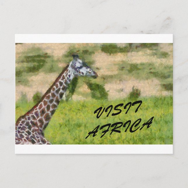 Cartão Postal Visite a África (Frente)