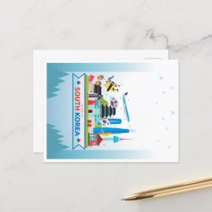 Cartão Postal Visite a Coreia do Sul