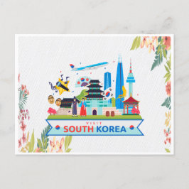 Cartão Postal Visite a Coreia do Sul