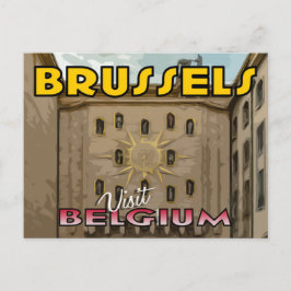 Cartão Postal Visite Bruxelas, Bélgica