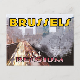 Cartão Postal Visite Bruxelas, Bélgica